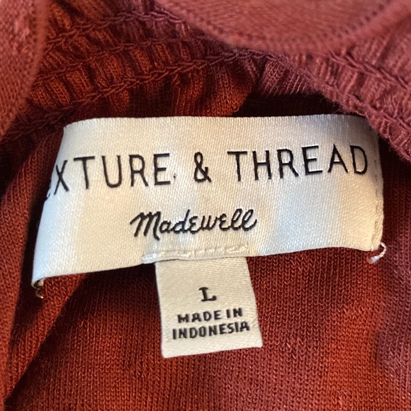 Madewell Texture & Thread Clip Dot Ruffle Top - L - Picture 11 of 15